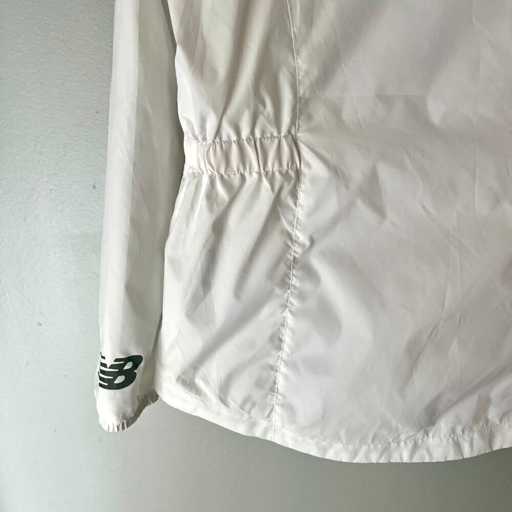 New Balance White Windbreaker Jacket Size M - Picture 4 of 6
